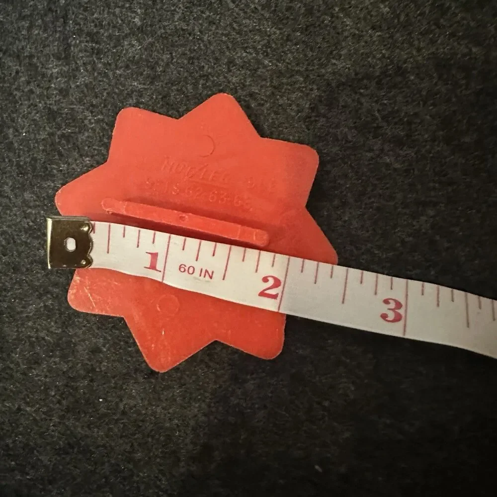 Hutzler Vintage Star Cookie‎ Cutter red plastic holiday cutout fondant